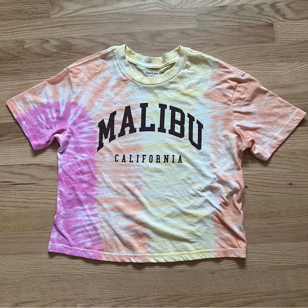 Malibu Tie-Dye T-Shirt - Pink, Yellow, Orange